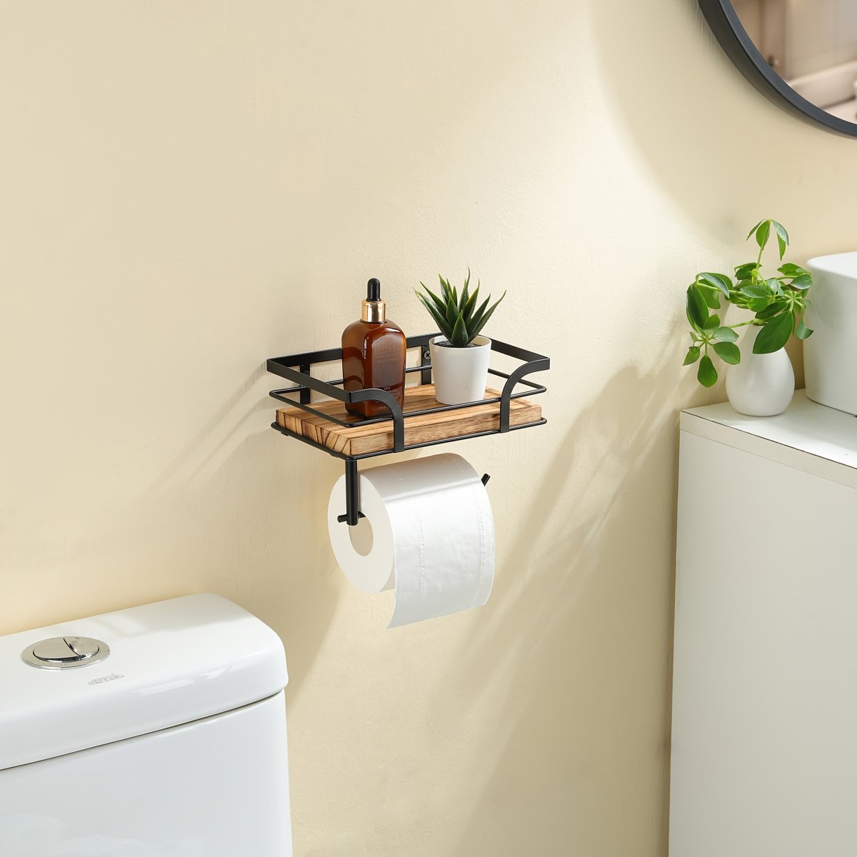 Thermabuild | Wrought Iron Decorative Wall Rack for Towels and Bath Accessories