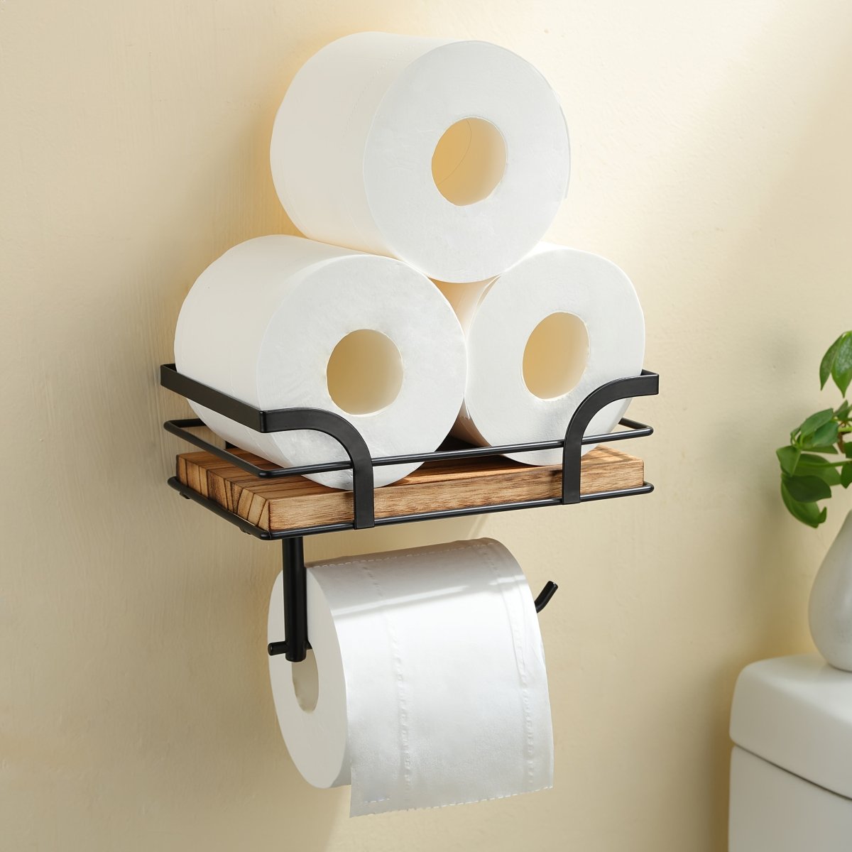 Thermabuild | Wrought Iron Decorative Wall Rack for Towels and Bath Accessories