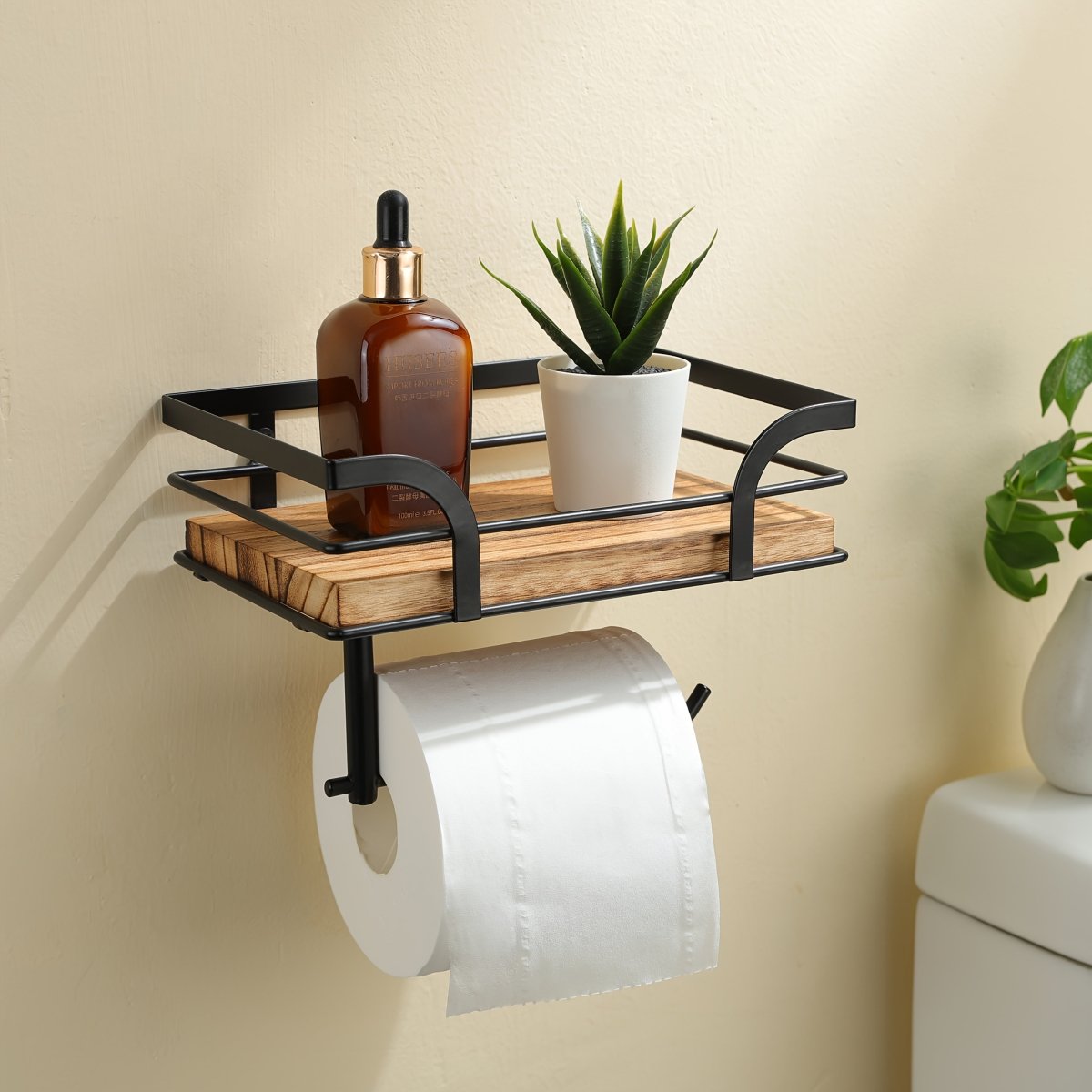 Thermabuild | Wrought Iron Decorative Wall Rack for Towels and Bath Accessories