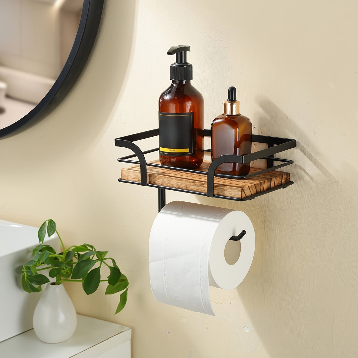 Thermabuild | Wrought Iron Decorative Wall Rack for Towels and Bath Accessories