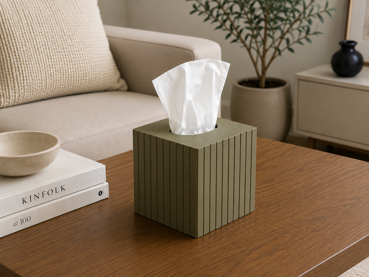 Thermabuild | Fluted Square Tissue Box Cover