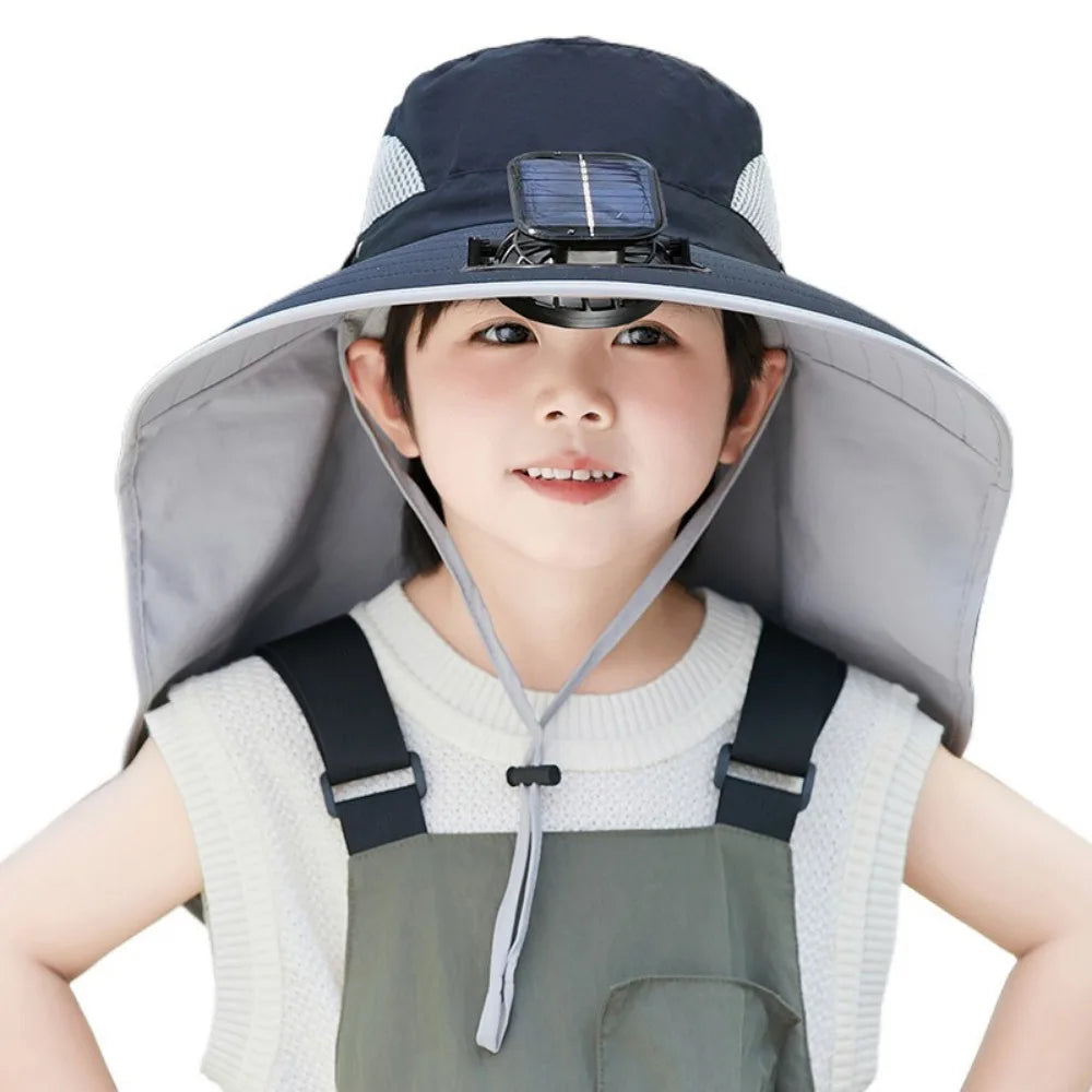 Thermabuild | Adjustable Kids Solar Fan Hat
