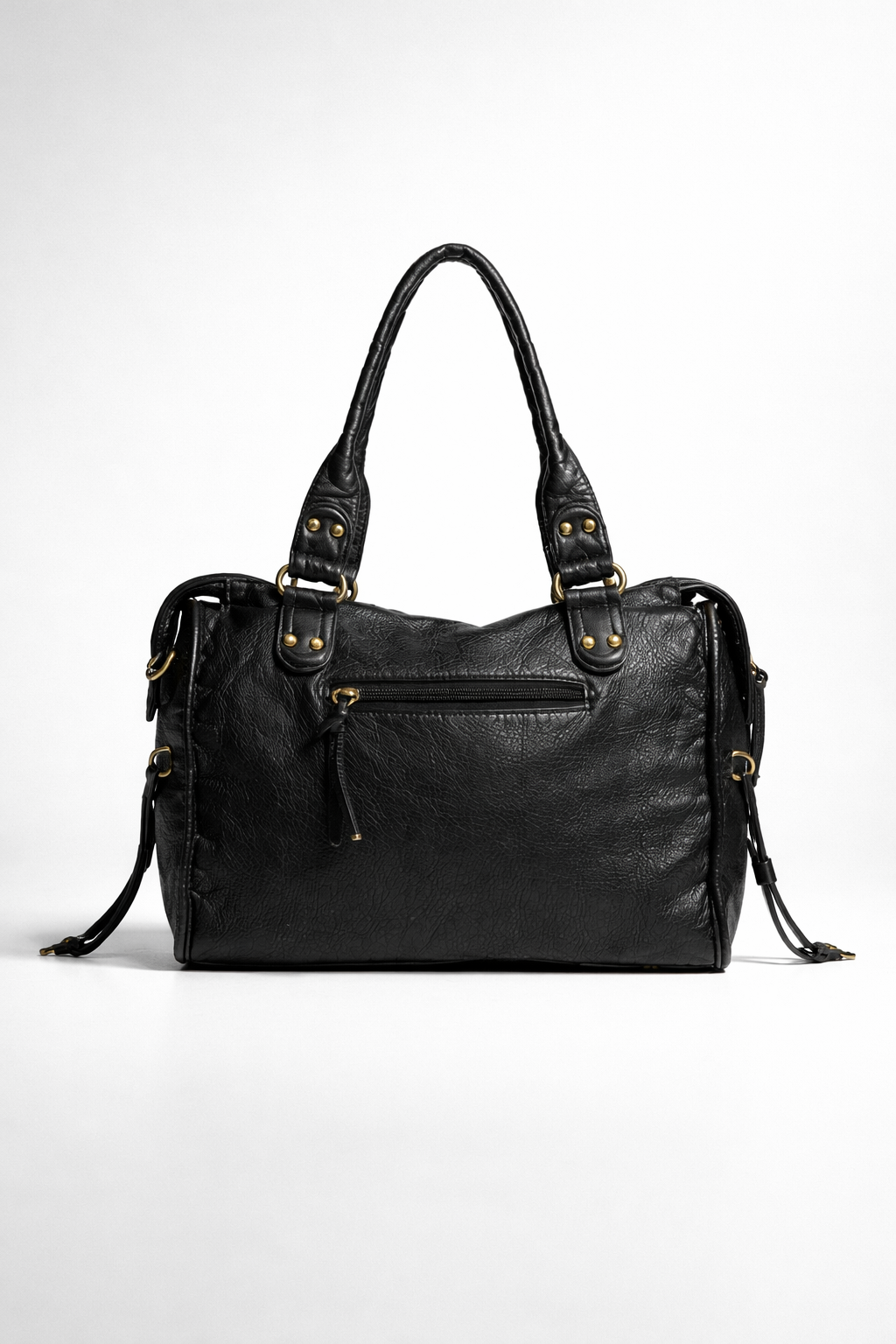 Thermabuild | black handbag for school with zipper pockets