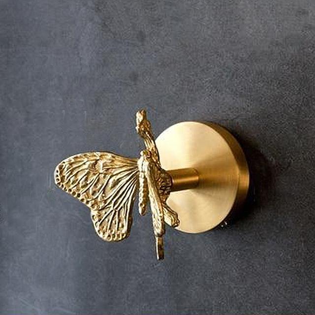 Thermabuild | Decorative Brass Animal Coat Rack with Gold Finish