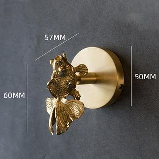 Thermabuild | Decorative Brass Animal Coat Rack with Gold Finish