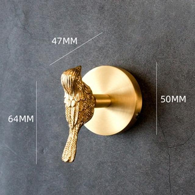Thermabuild | Decorative Brass Animal Coat Rack with Gold Finish