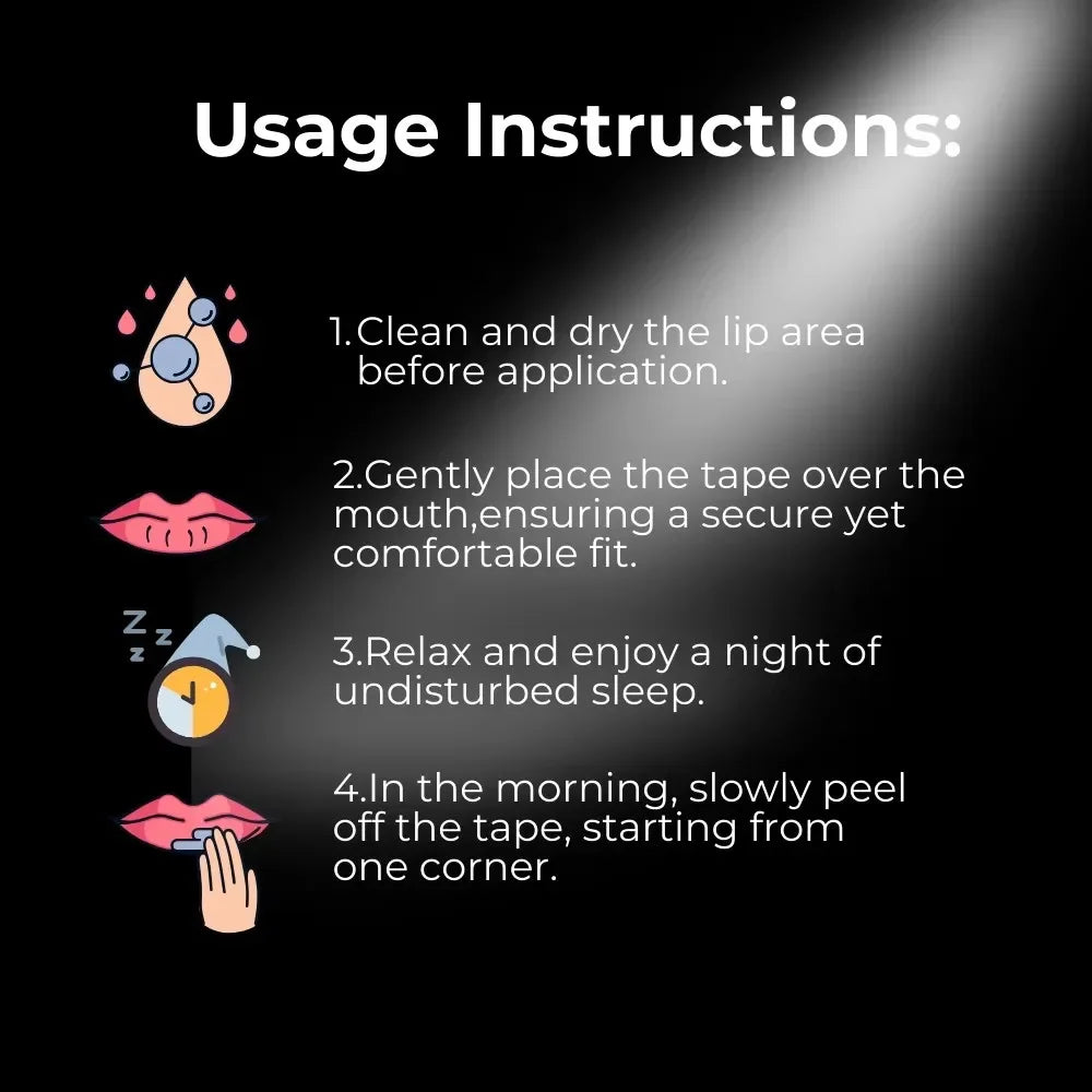 Thermabuild | Gentle Sleep Strips Mouth Tape for Sleep, Anti-Snoring Solution