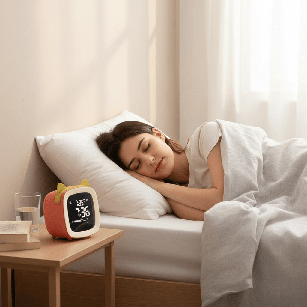 Thermabuild | LED Alarm Clock – Night Light with Digital Display & Timer