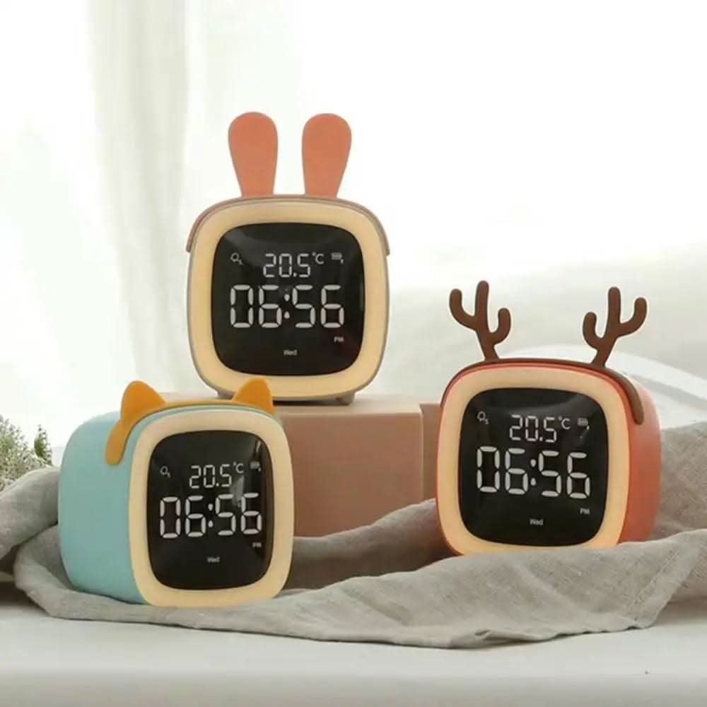 Thermabuild | LED Alarm Clock – Night Light with Digital Display & Timer
