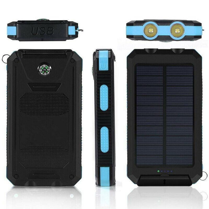 Thermabuild | 500000 MAH Solar Charger, Waterproof Power Bank, External
