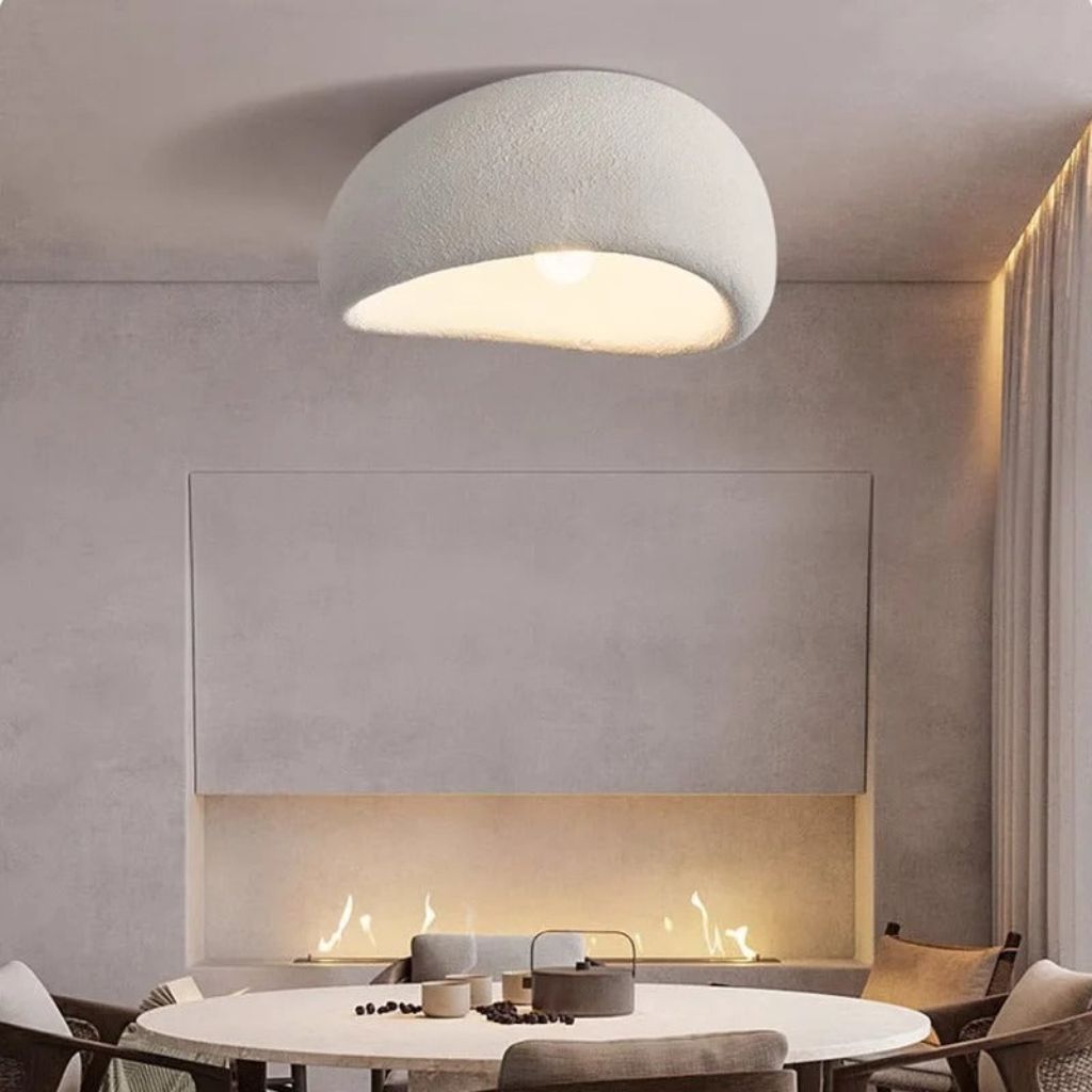 Thermabuild | Minimalist Resin Ceiling Light for Serene Spaces
