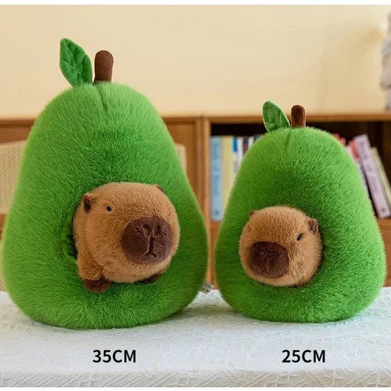 Thermabuild | 2-in-1 Plush Toy Baby Avocado Capybara Stuffed Animals for Kids