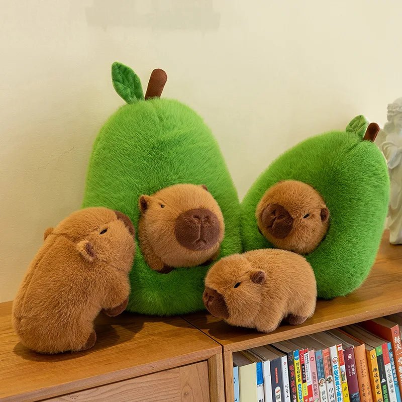 Thermabuild | 2-in-1 Plush Toy Baby Avocado Capybara Stuffed Animals for Kids