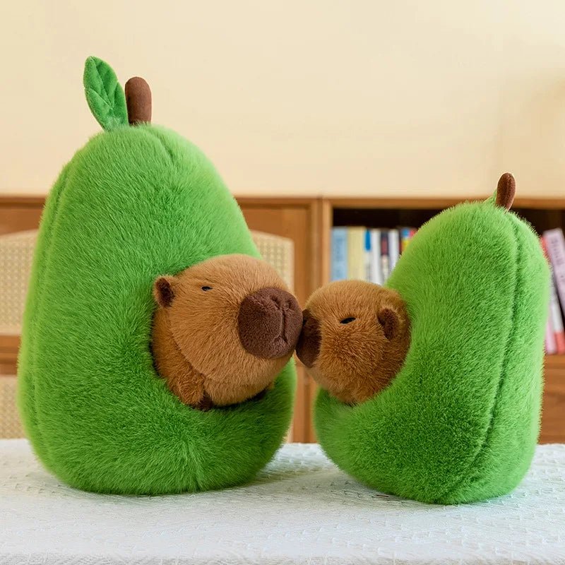 Thermabuild | 2-in-1 Plush Toy Baby Avocado Capybara Stuffed Animals for Kids