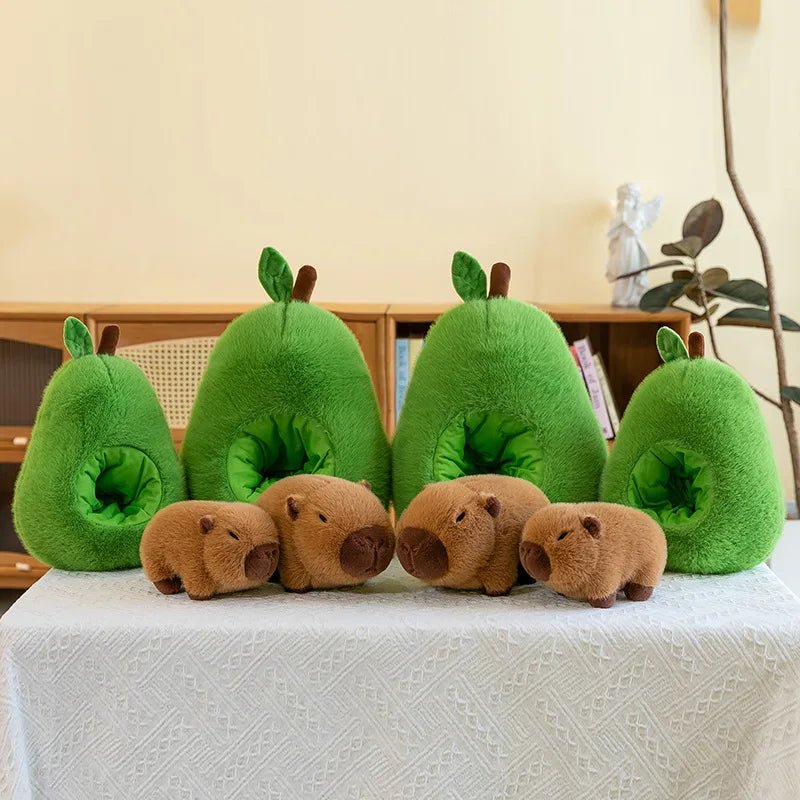 Thermabuild | 2-in-1 Plush Toy Baby Avocado Capybara Stuffed Animals for Kids