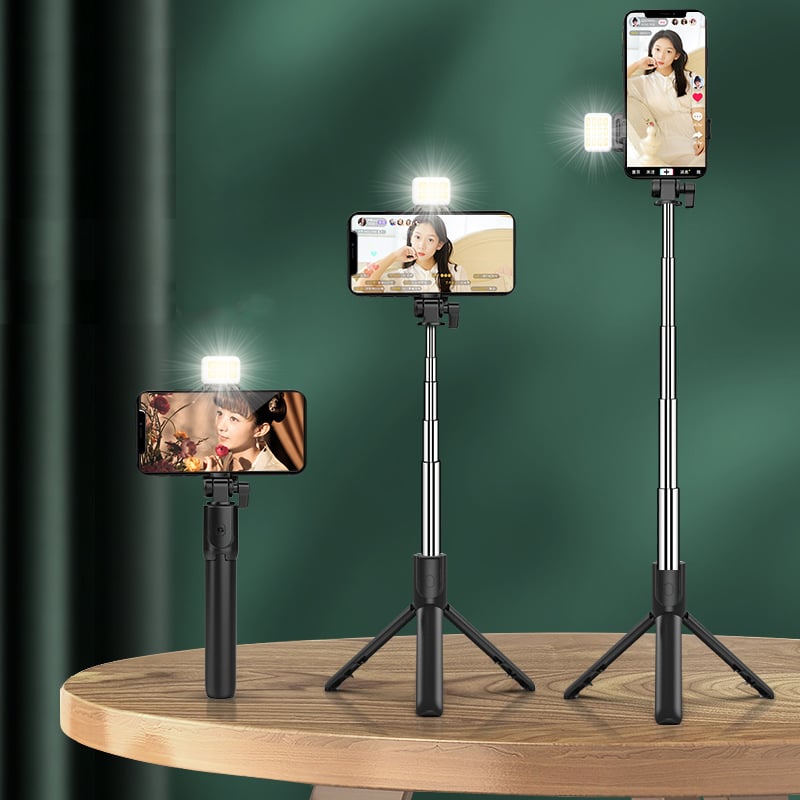 Thermabuild | 6 In 1 Wireless Bluetooth Selfie Stick With Fill Light