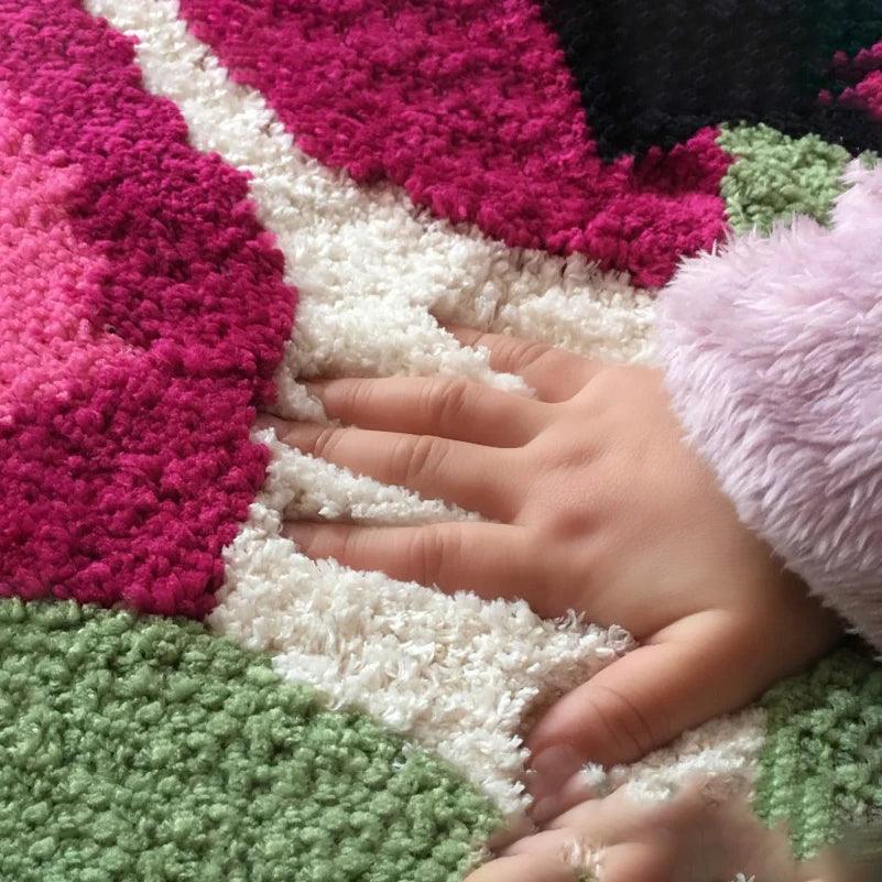 Thermabuild | Soft Non-Slip Cherry Bath Mat with High Absorbency