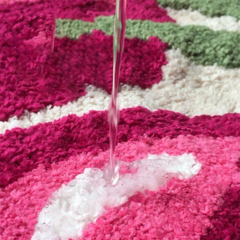 Thermabuild | Soft Non-Slip Cherry Bath Mat with High Absorbency