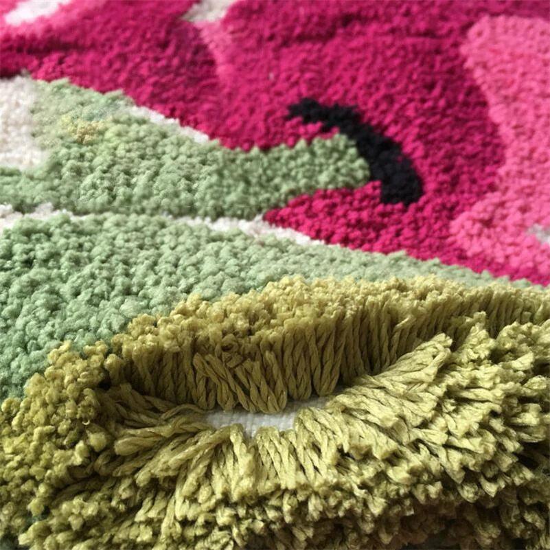 Thermabuild | Soft Non-Slip Cherry Bath Mat with High Absorbency