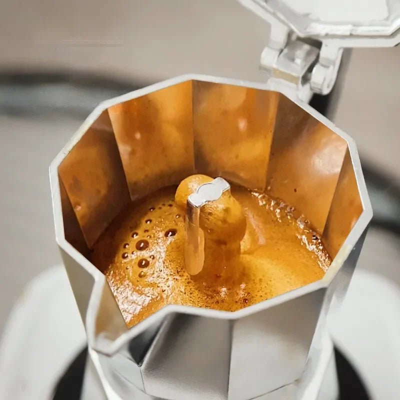 Thermabuild | Traditional Italian Aluminum Espresso Maker for Full-Bodied Coffee