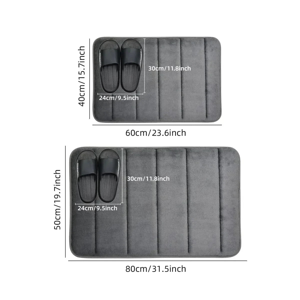 Thermabuild | CORAL VELVET MAT – Soft Bathroom Mat with Non-Slip Design for Comfort & Safety