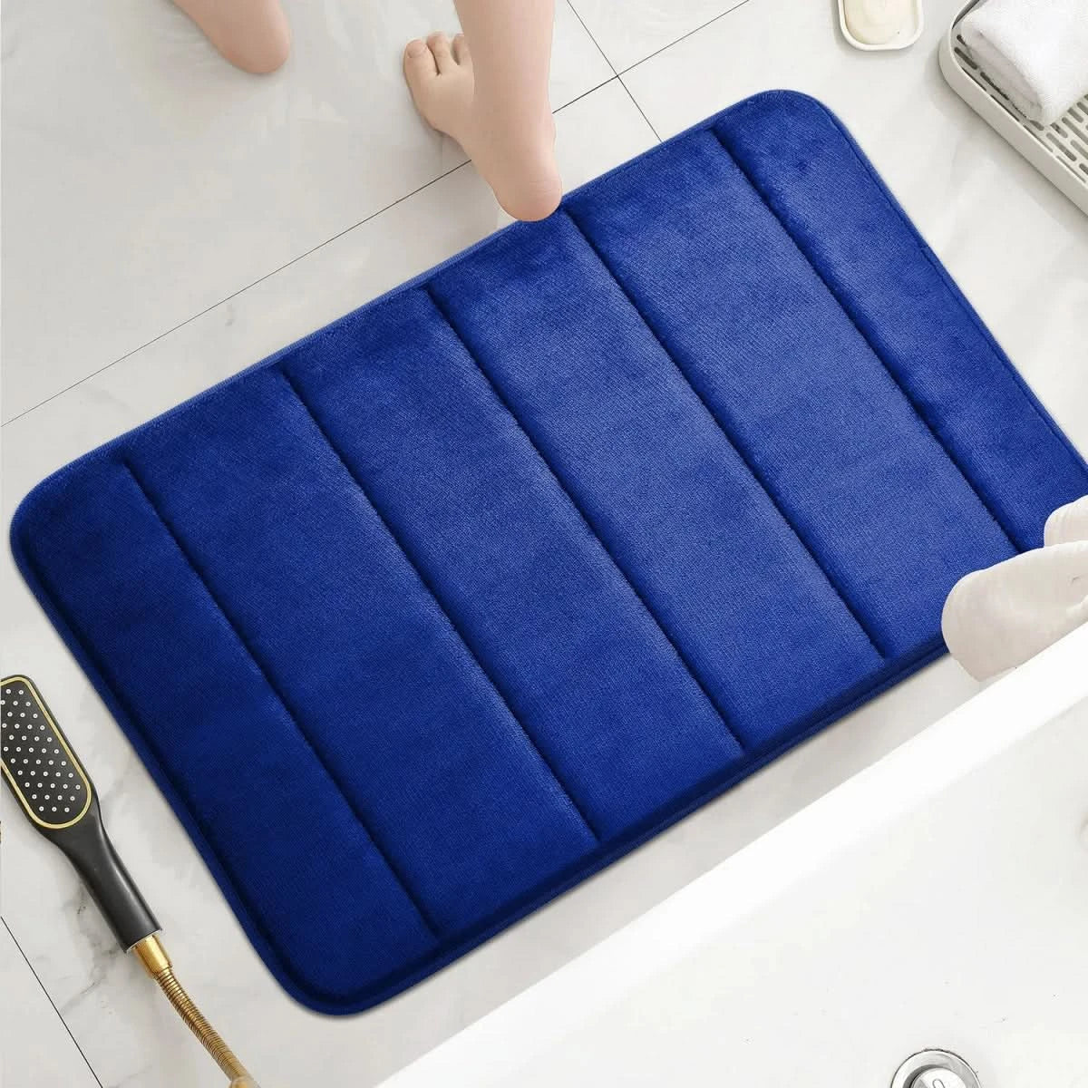 Thermabuild | CORAL VELVET MAT – Soft Bathroom Mat with Non-Slip Design for Comfort & Safety
