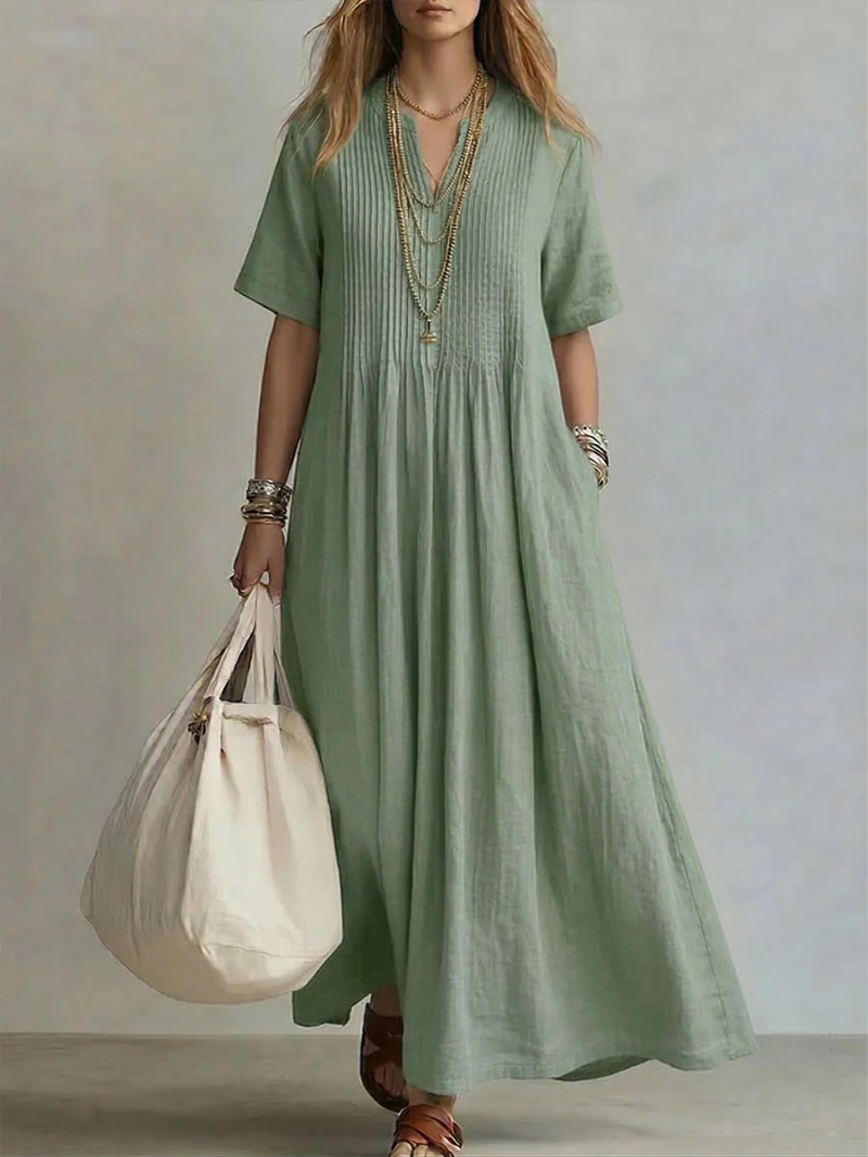 Thermabuild | Pintuck Maxi Dress