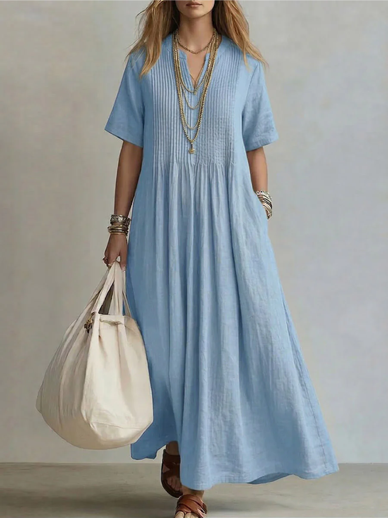Thermabuild | Pintuck Maxi Dress