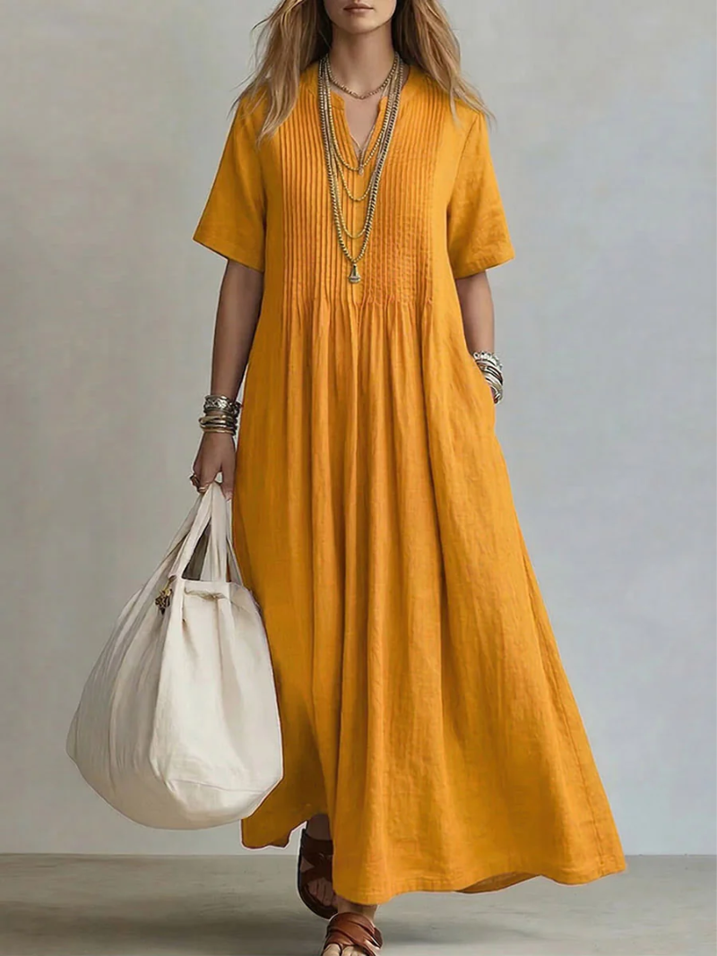Thermabuild | Pintuck Maxi Dress