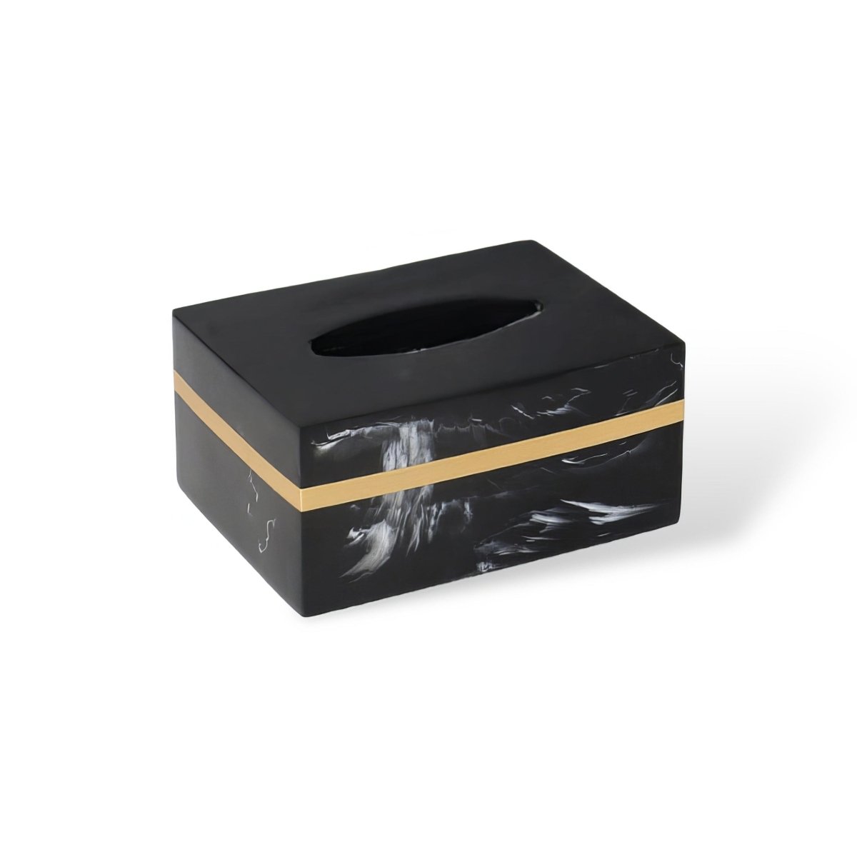 Thermabuild | Elegant Black Marble Accent Tray for Luxury Bathroom Decor