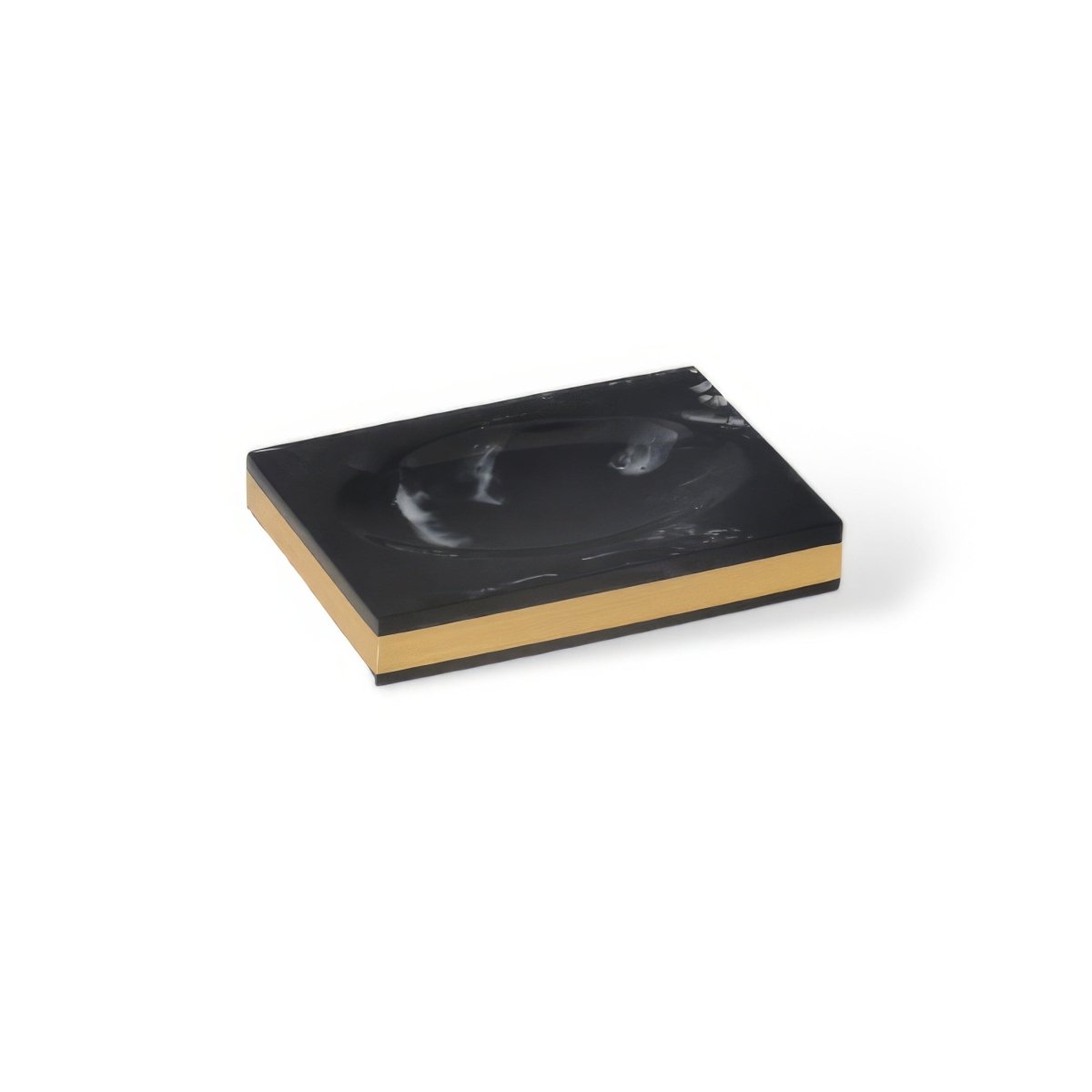 Thermabuild | Elegant Black Marble Accent Tray for Luxury Bathroom Decor