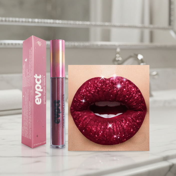 Thermabuild | Waterproof Glitter Lipstick for Radiant, Long-Lasting Shine