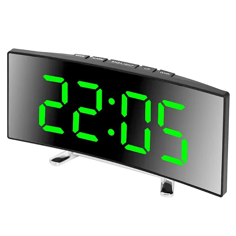 Thermabuild | Sleek Digital Alarm Clock with Large LED Display & Noiseless Design