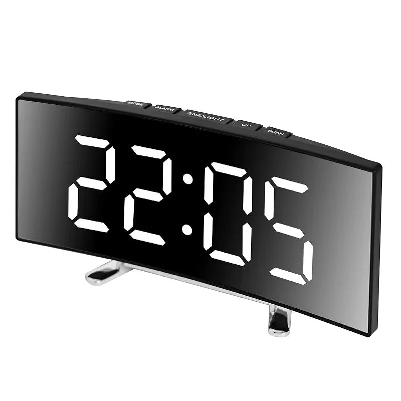 Thermabuild | Sleek Digital Alarm Clock with Large LED Display & Noiseless Design