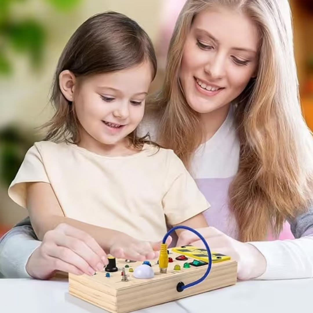 Thermabuild | Montessori Busy Board for Toddlers to Explore, Learn & Develop Fine Motor Skills