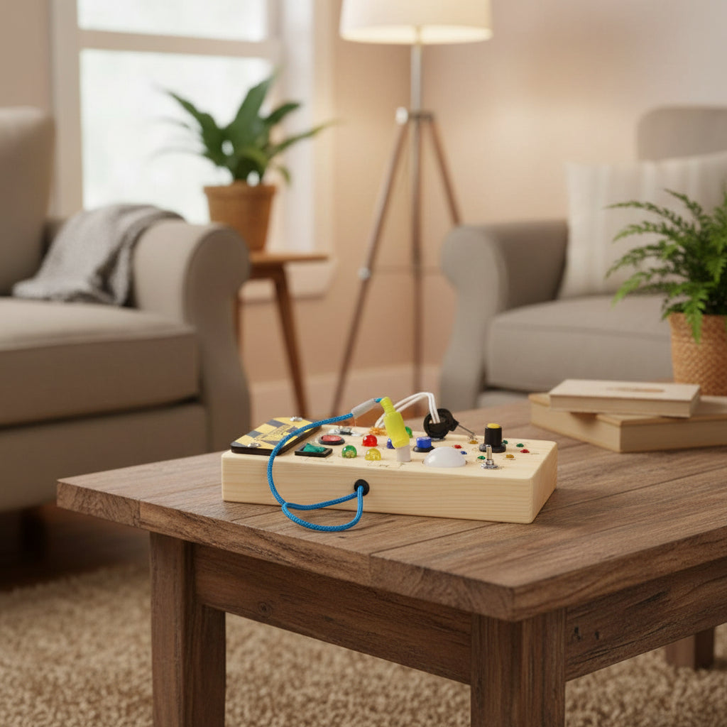 Thermabuild | Montessori Busy Board for Toddlers to Explore, Learn & Develop Fine Motor Skills