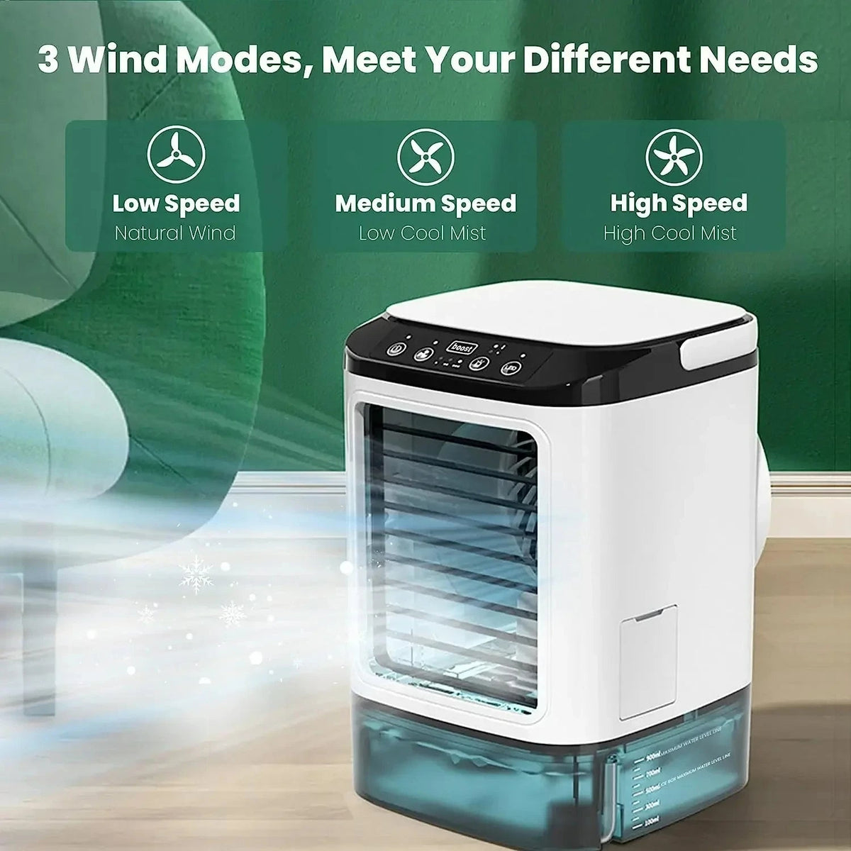 Thermabuild | 3-Speed Portable Aircon with Ultrasonic Cooling