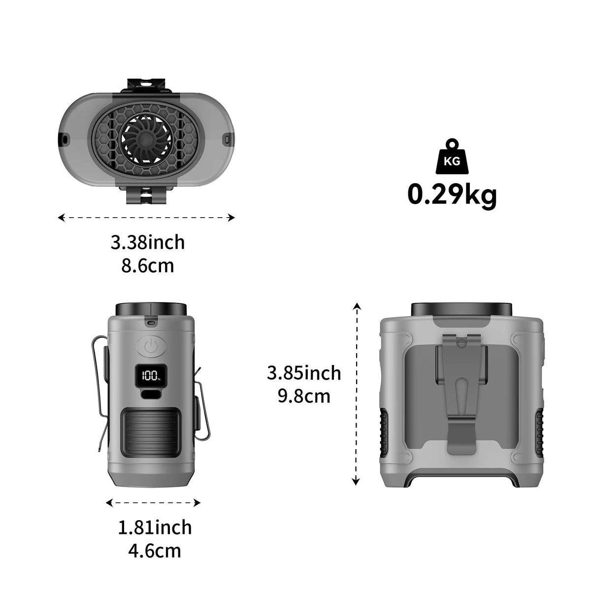Thermabuild | 10000mAh Outdoor Portable Waist Fan