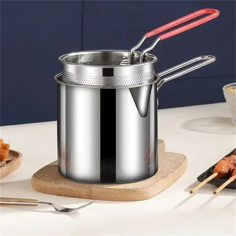 Thermabuild | 1200ML Deep Fryer Pot with Strainer