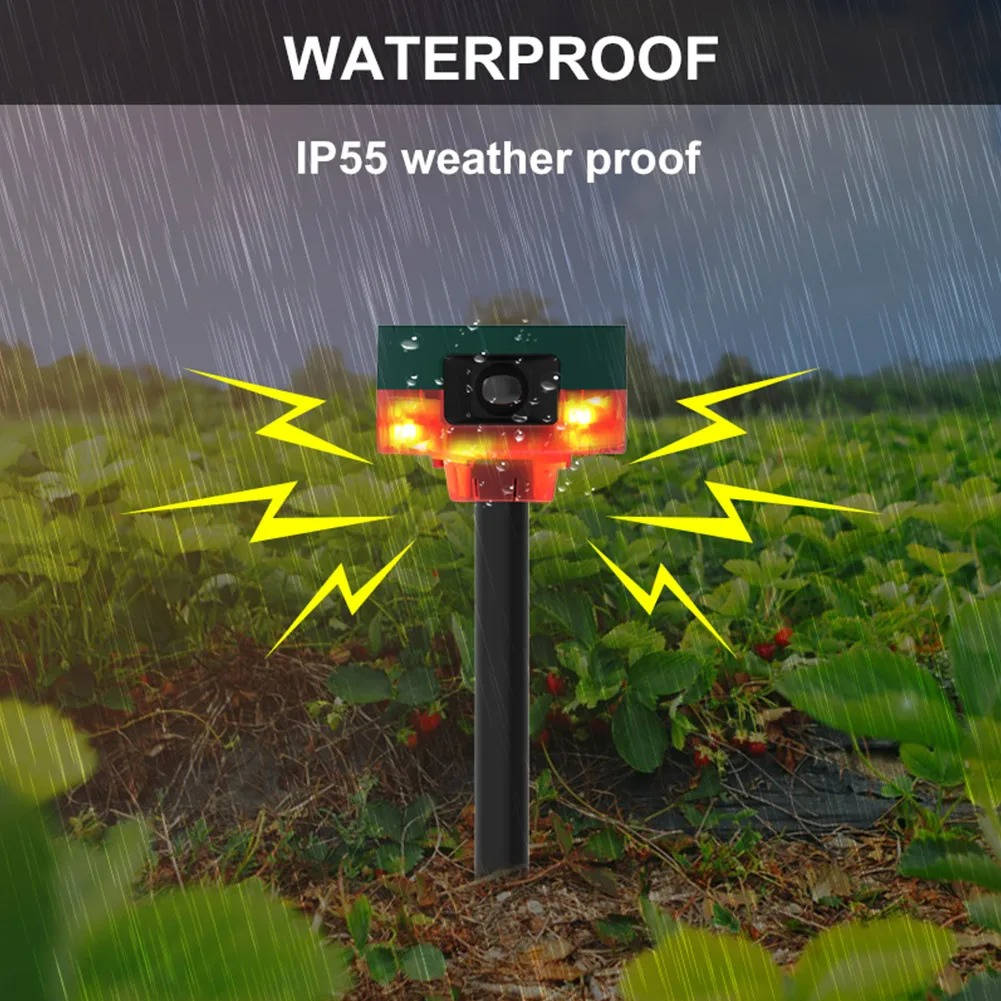 Thermabuild | 360 Degree Solar Repeller For Pigeon Bird Wild Boar Rabbit Deer