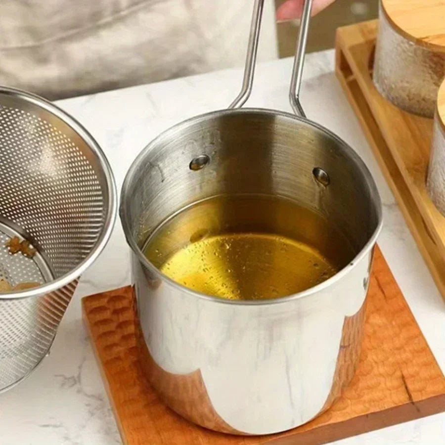 Thermabuild | 1200ML Deep Fryer Pot with Strainer