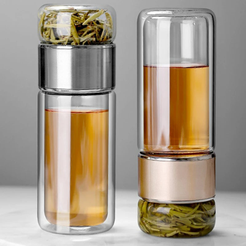 Thermabuild | 430ml Borosilicate Glass Double Layer Tea Infuser