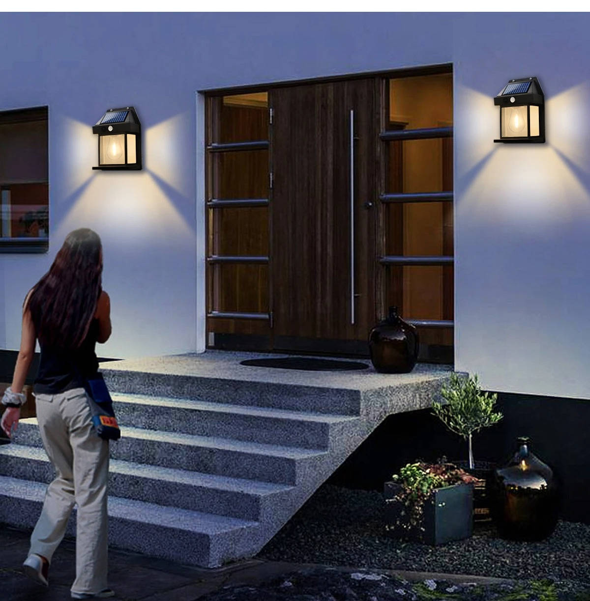 Thermabuild | 2 Set Solar Wall Lamp Outdoor