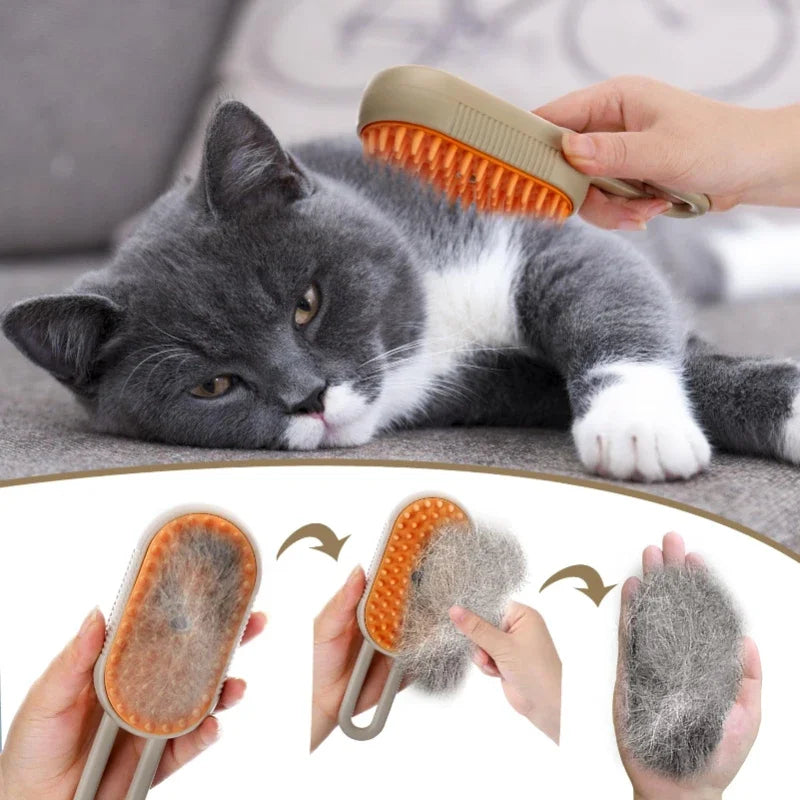 Thermabuild | 3-in-1 Pet Steam Grooming Brush