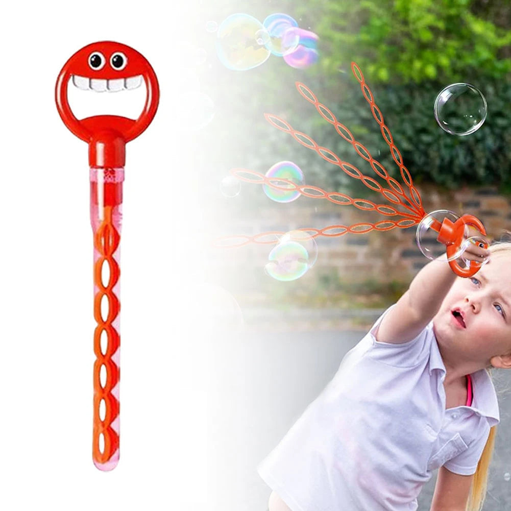 Thermabuild | 32 Hole Smiling Face Bubble Wand (Random Color)