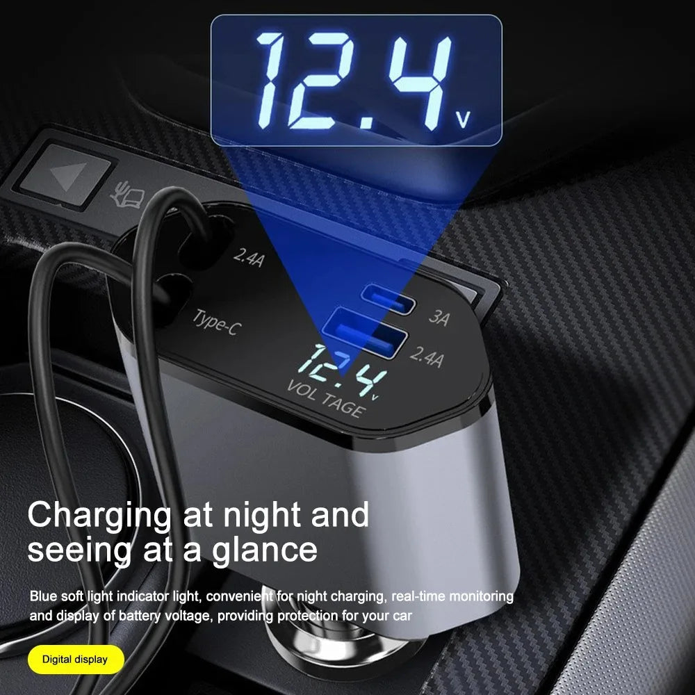 Thermabuild | 120W Retractable Car Charger