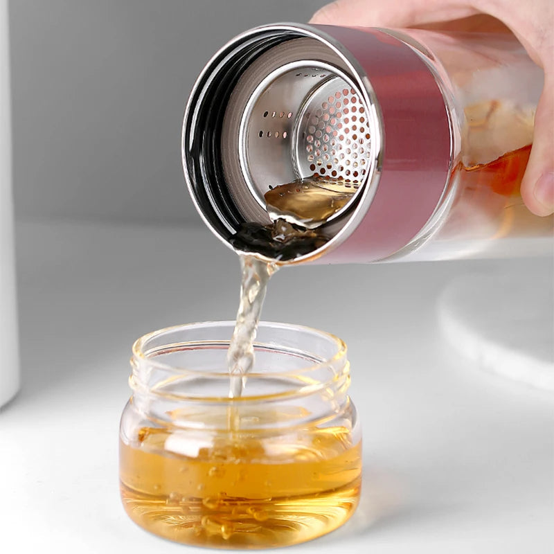 Thermabuild | 430ml Borosilicate Glass Double Layer Tea Infuser