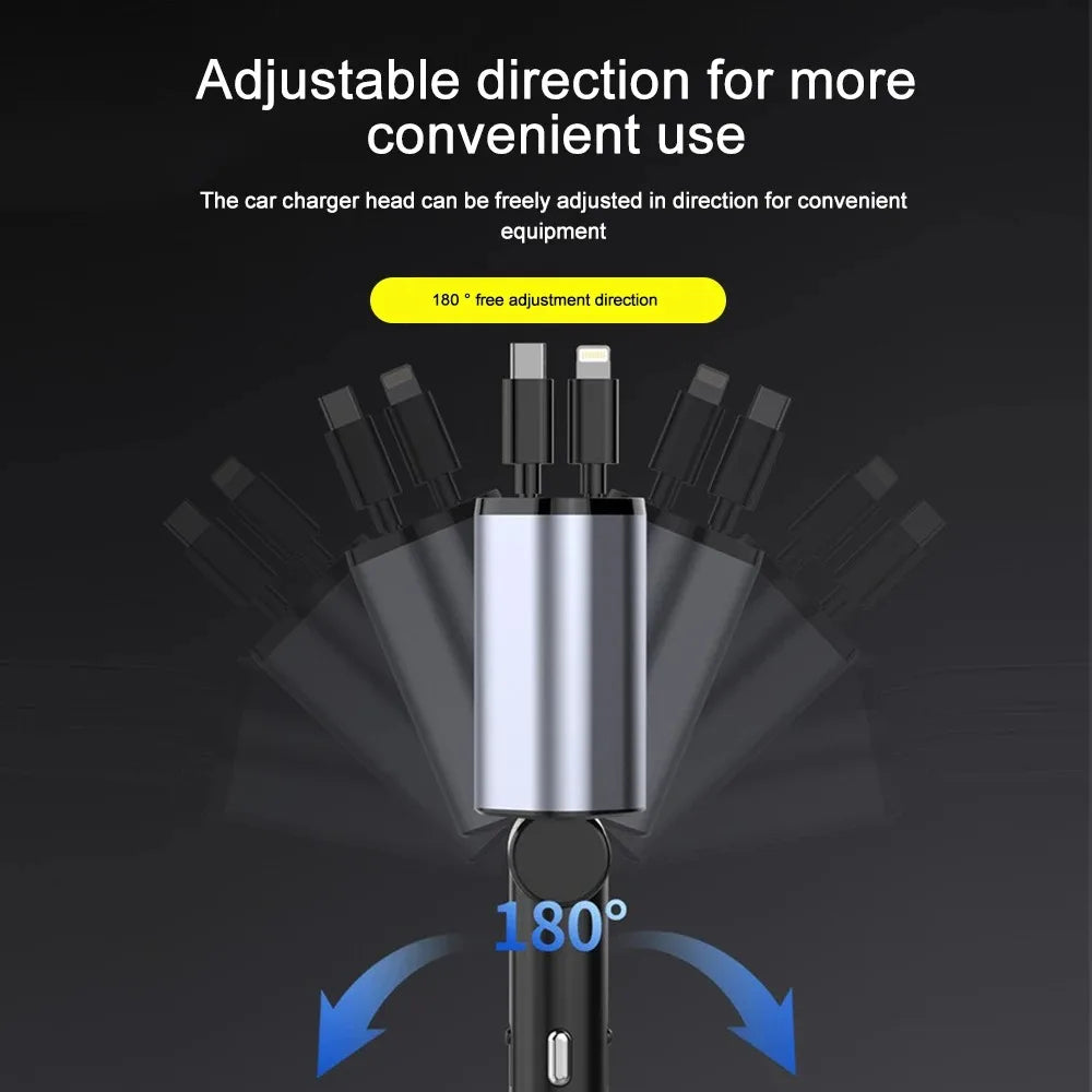 Thermabuild | 120W Retractable Car Charger