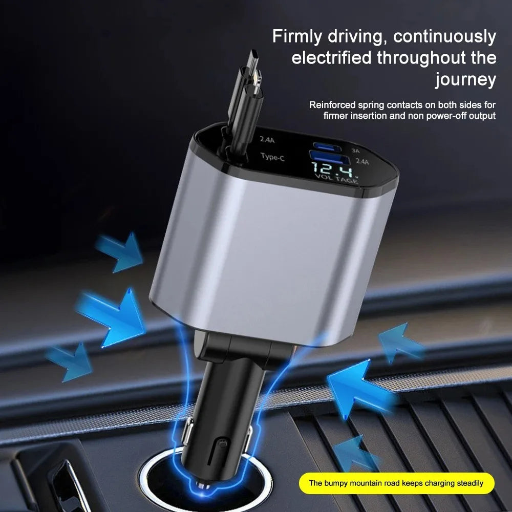 Thermabuild | 120W Retractable Car Charger