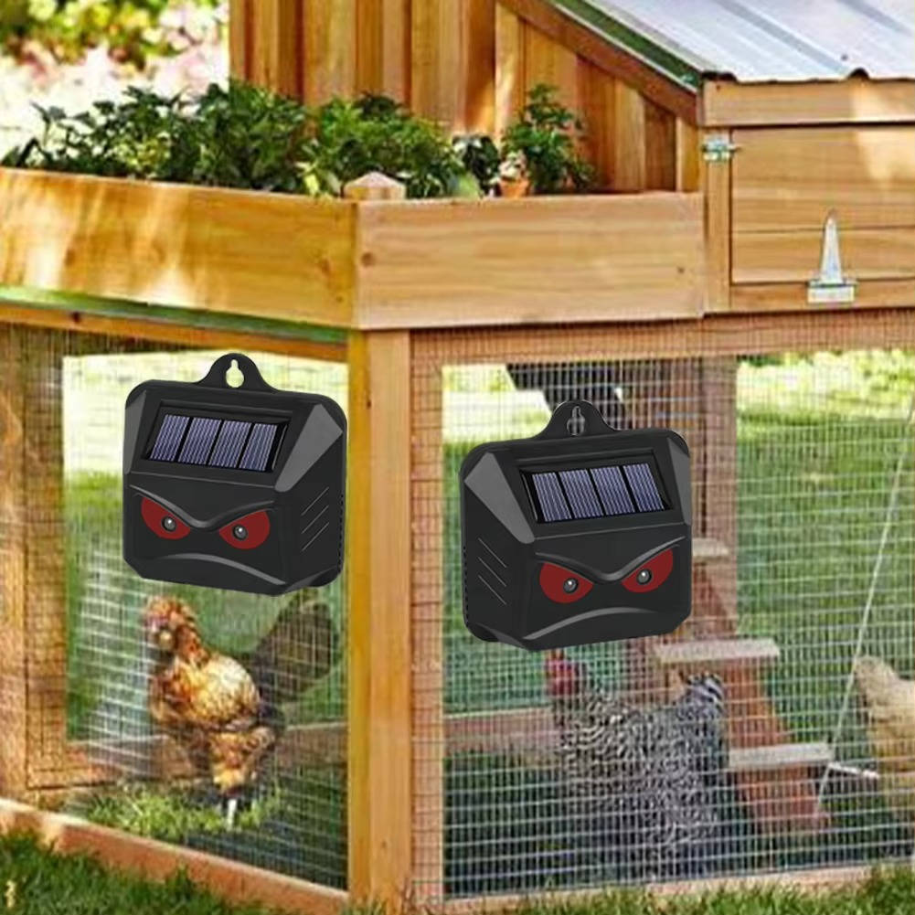 Thermabuild | 2pcs Solar Powered Ultrasonic Animal Repellent
